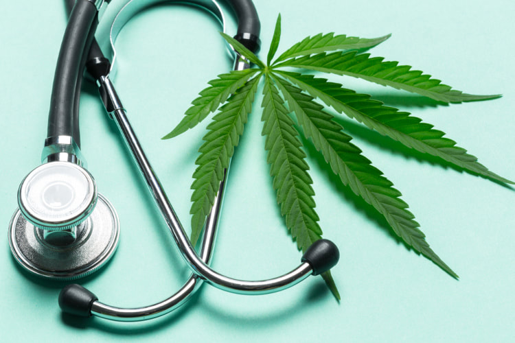 cannabis and autoimmune disorders stethoscope and leaf