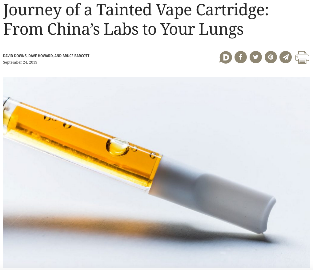 Journey of a Tainted Vape Cartridge: From China's Labs to Your Lungs Leafly Article